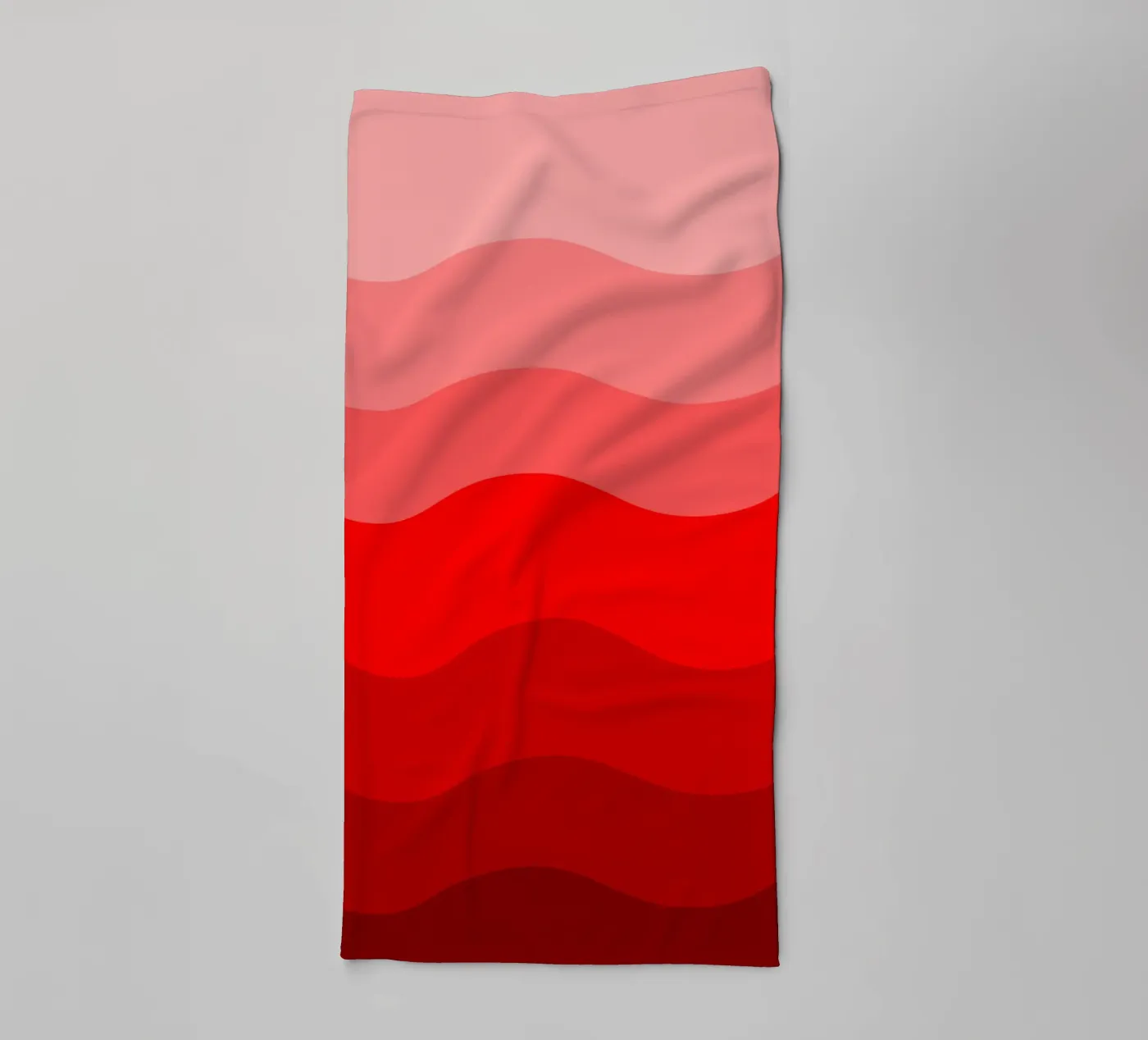 Red gradient design badhanddoek van baobabprintstore