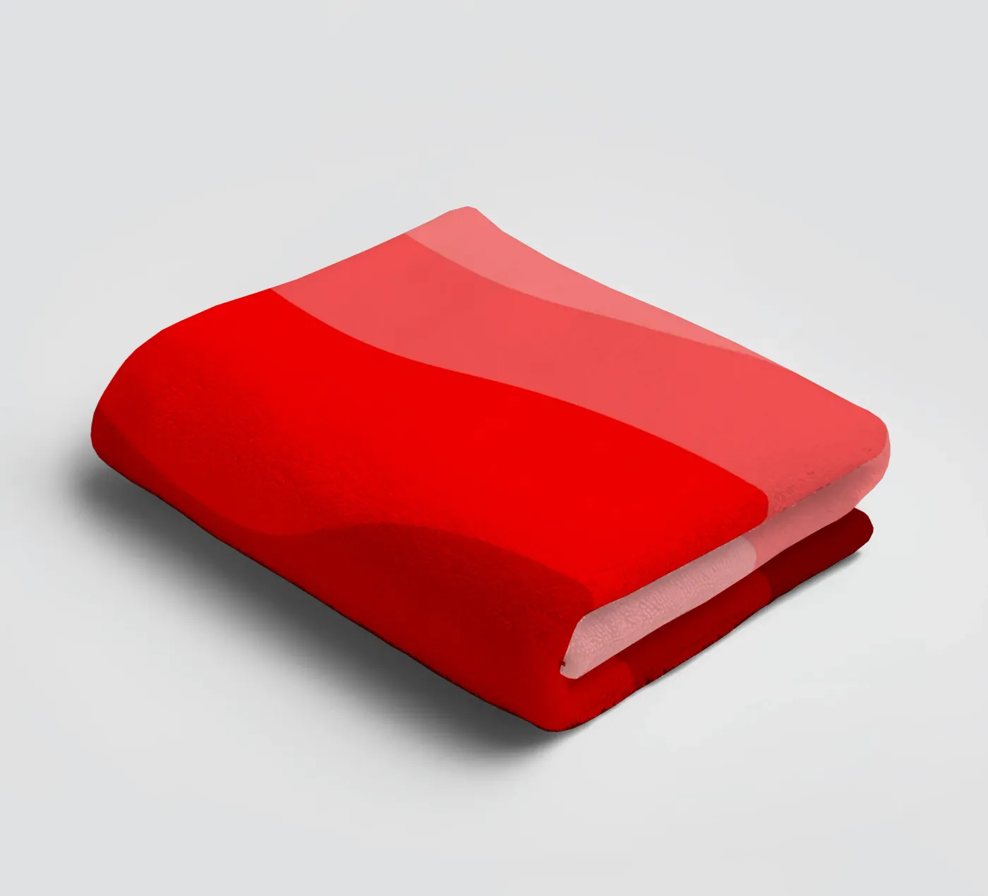 Red gradient design badhanddoek van baobabprintstore