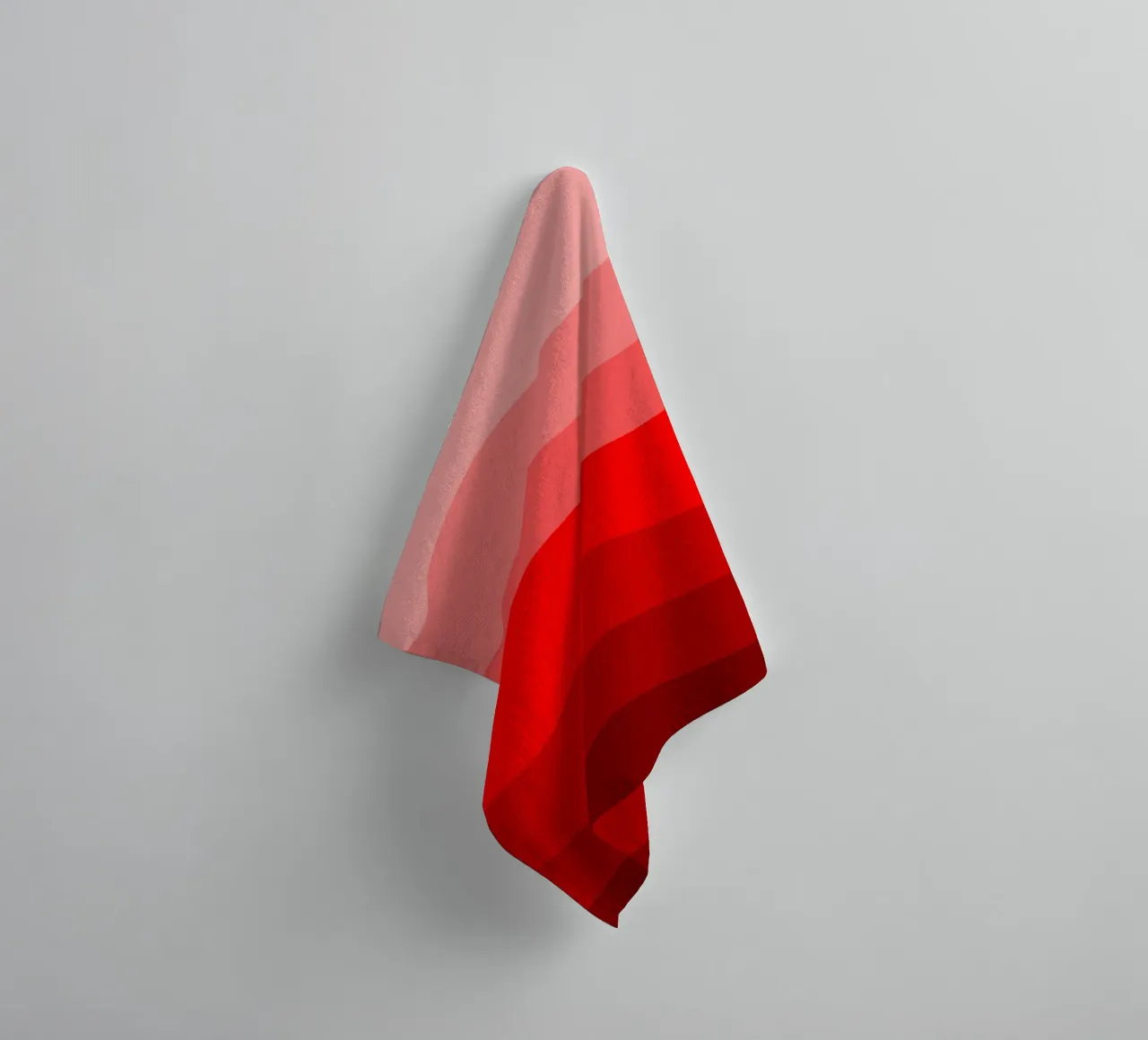 Red gradient design asciugamano da bagno da baobabprintstore