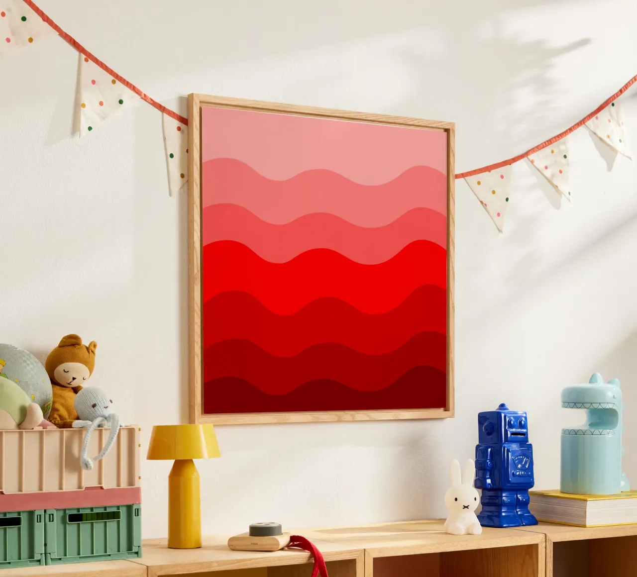 Red gradient design plexiglass da baobabprintstore