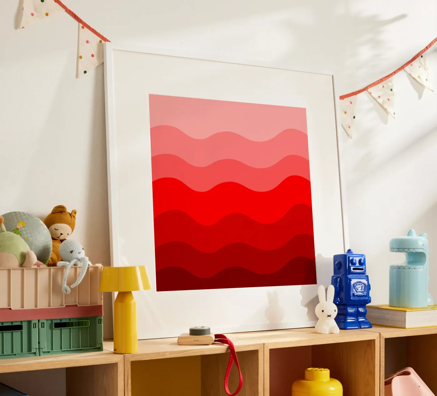 Red gradient design poster by baobabprintstore