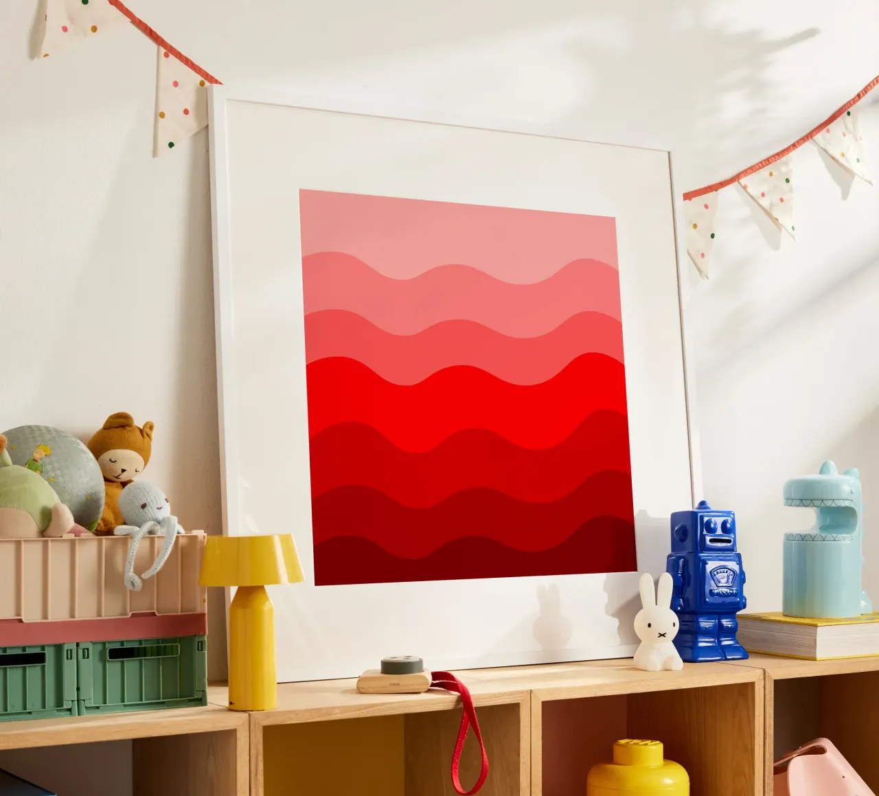 Red gradient design carta hahnemühle da baobabprintstore