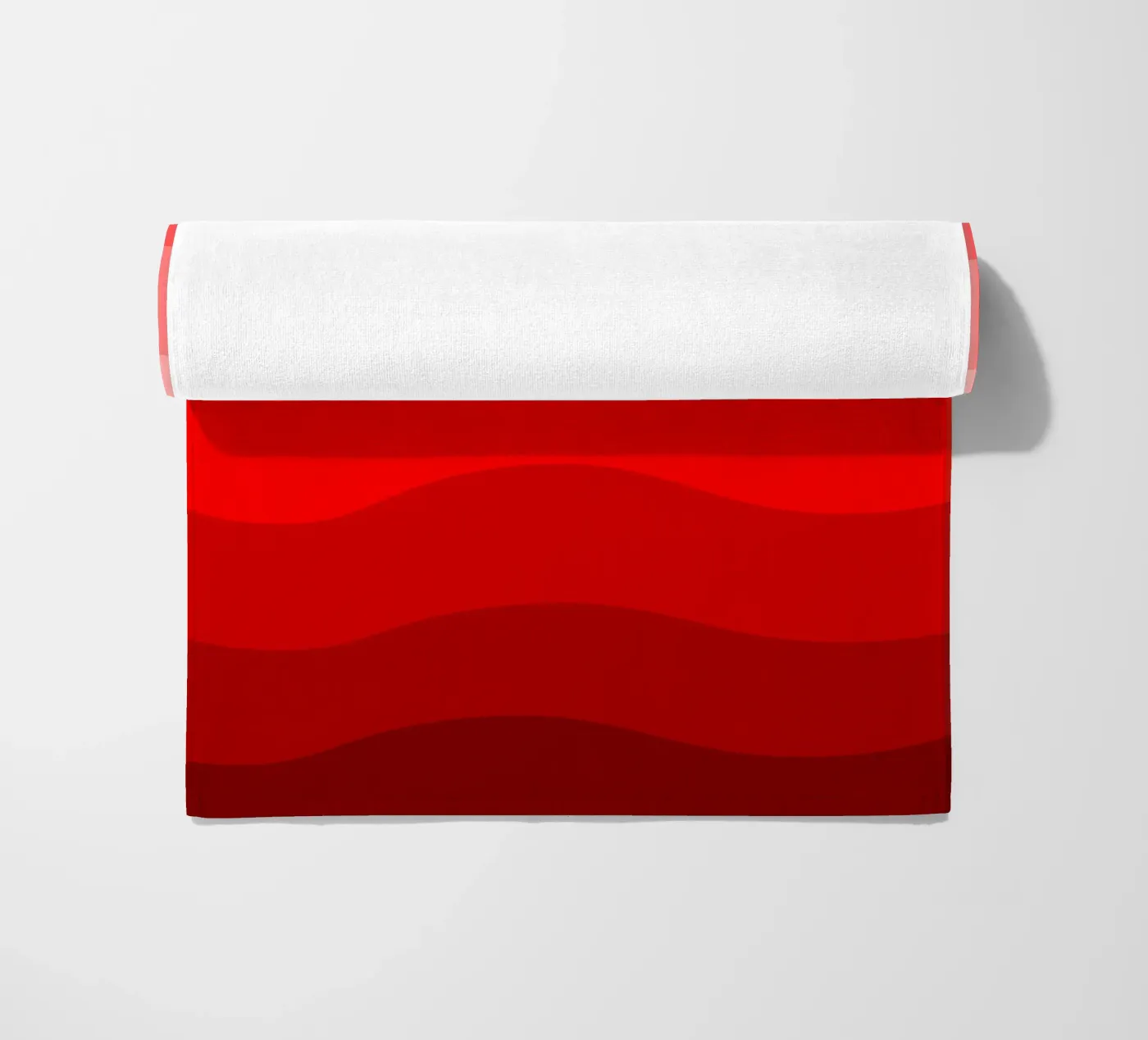 Red gradient design telo mare da baobabprintstore