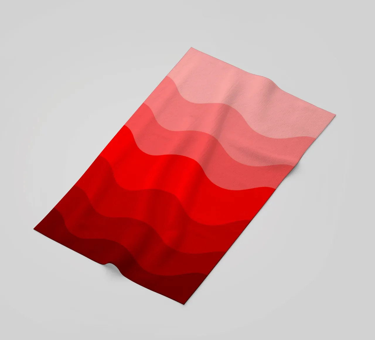 Red gradient design telo mare da baobabprintstore