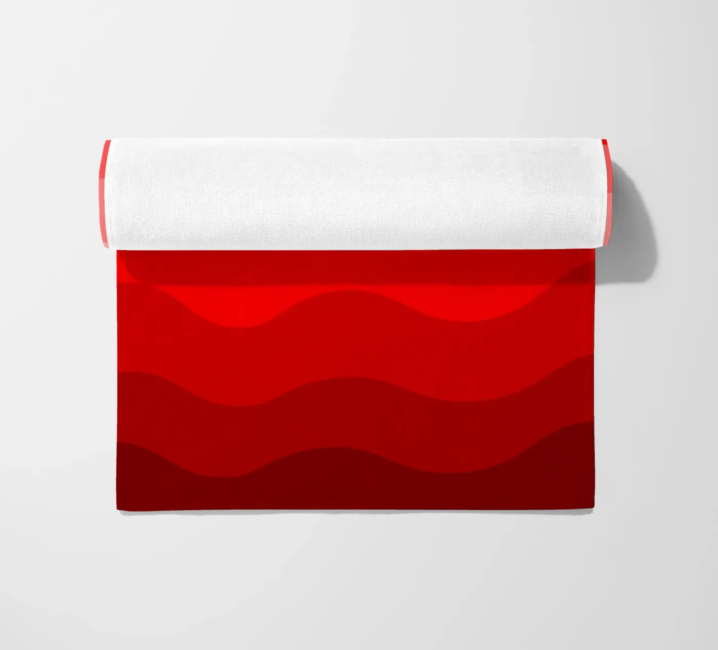 Red gradient design telo mare da baobabprintstore