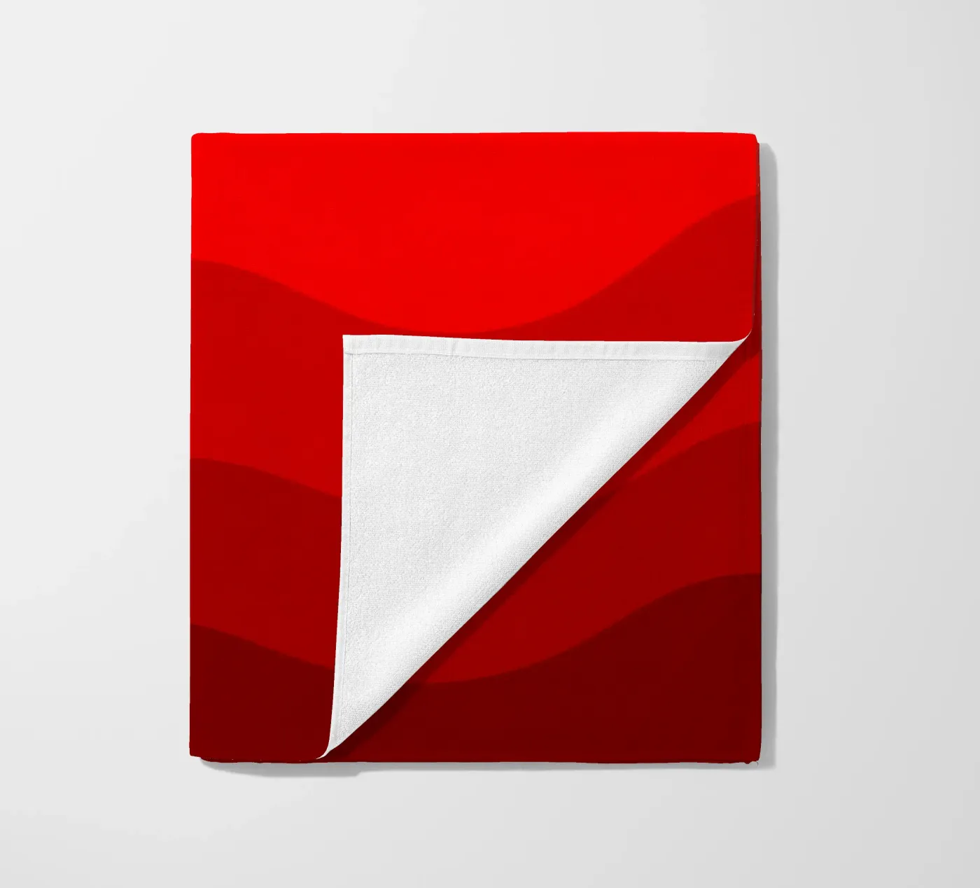 Red gradient design telo mare da baobabprintstore