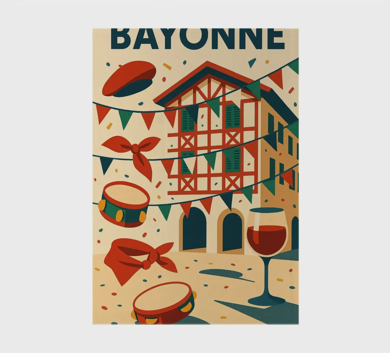Bayonne celebrates notebook by JETLAG | affiches voyage