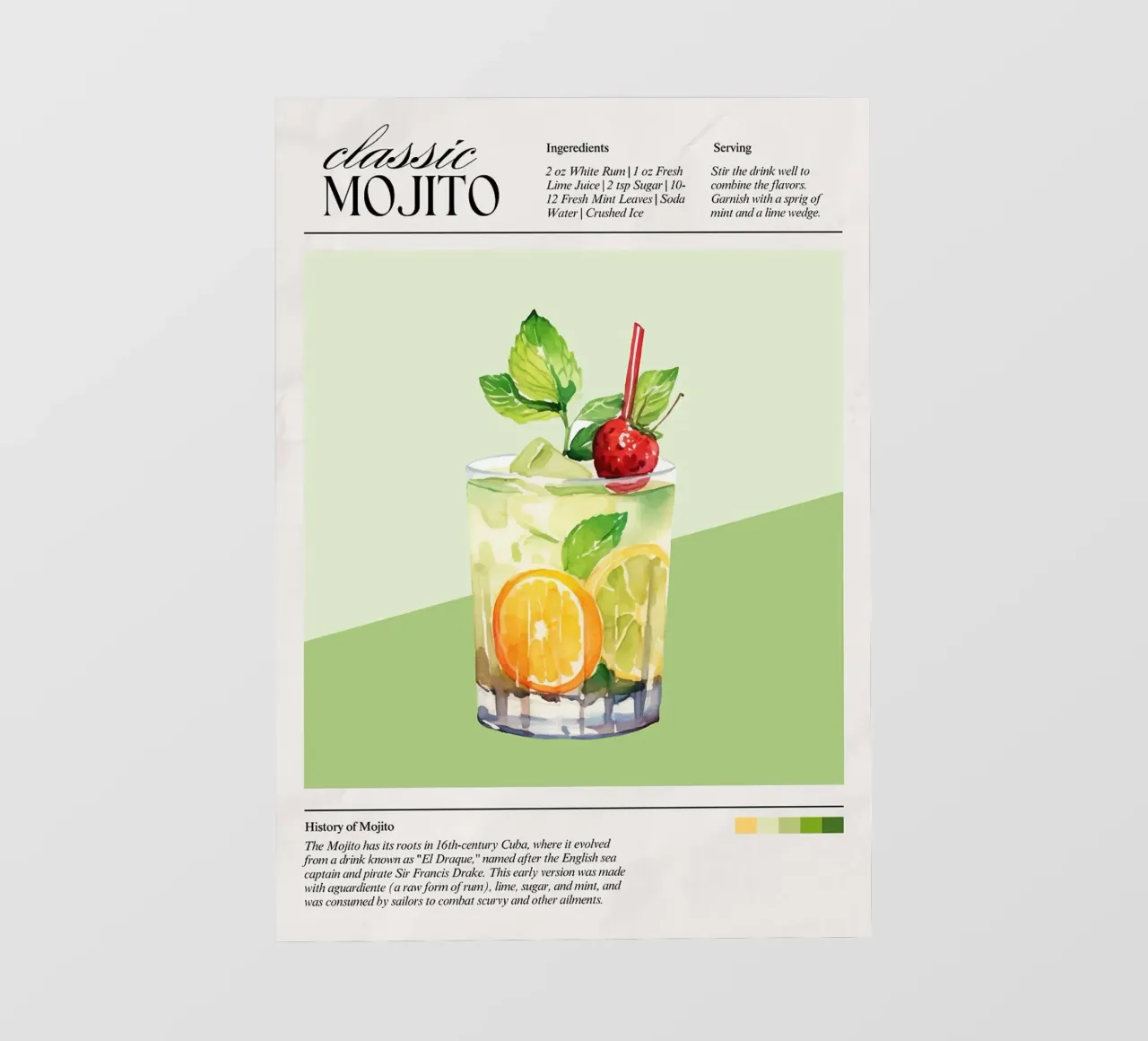 mojito cocktail telo in pvc da E Cannon