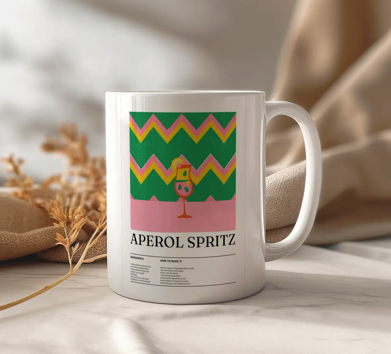 Aperol spritz tazza in ceramica da E Cannon