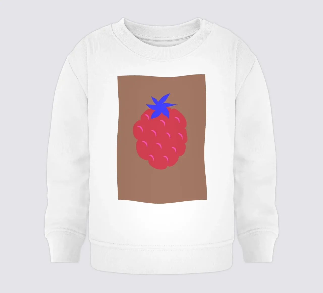 raspberry auf mocca-mousse. felpa neonato da FRICKE DESIGN