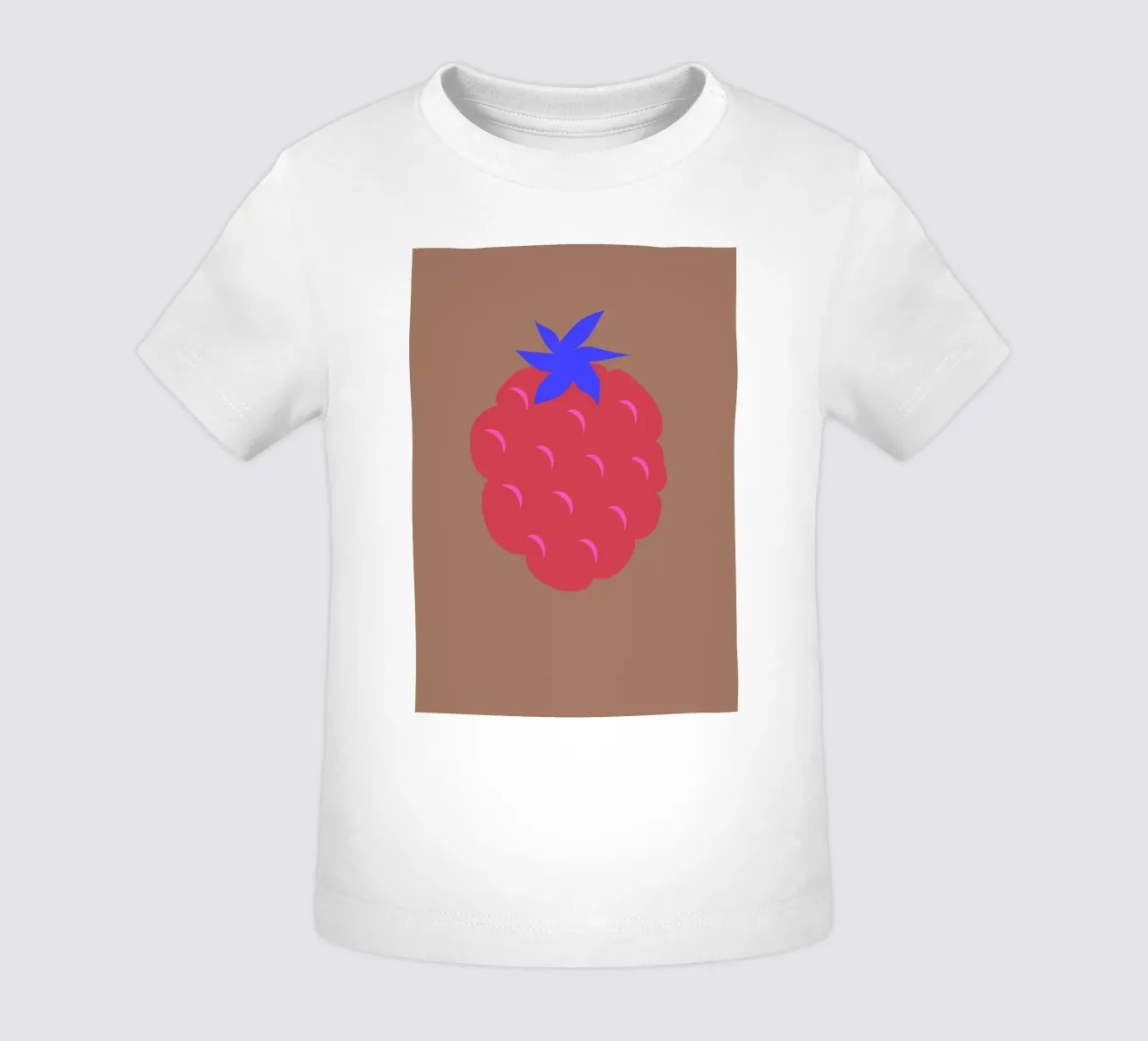raspberry auf mocca-mousse. maglietta neonato da FRICKE DESIGN