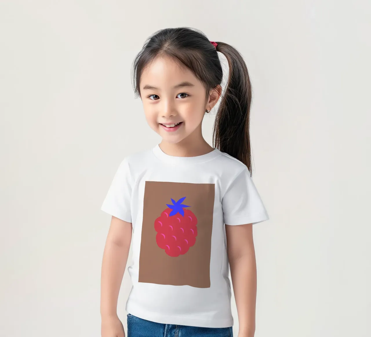 raspberry Kinder T-Shirt von FRICKE DESIGN
