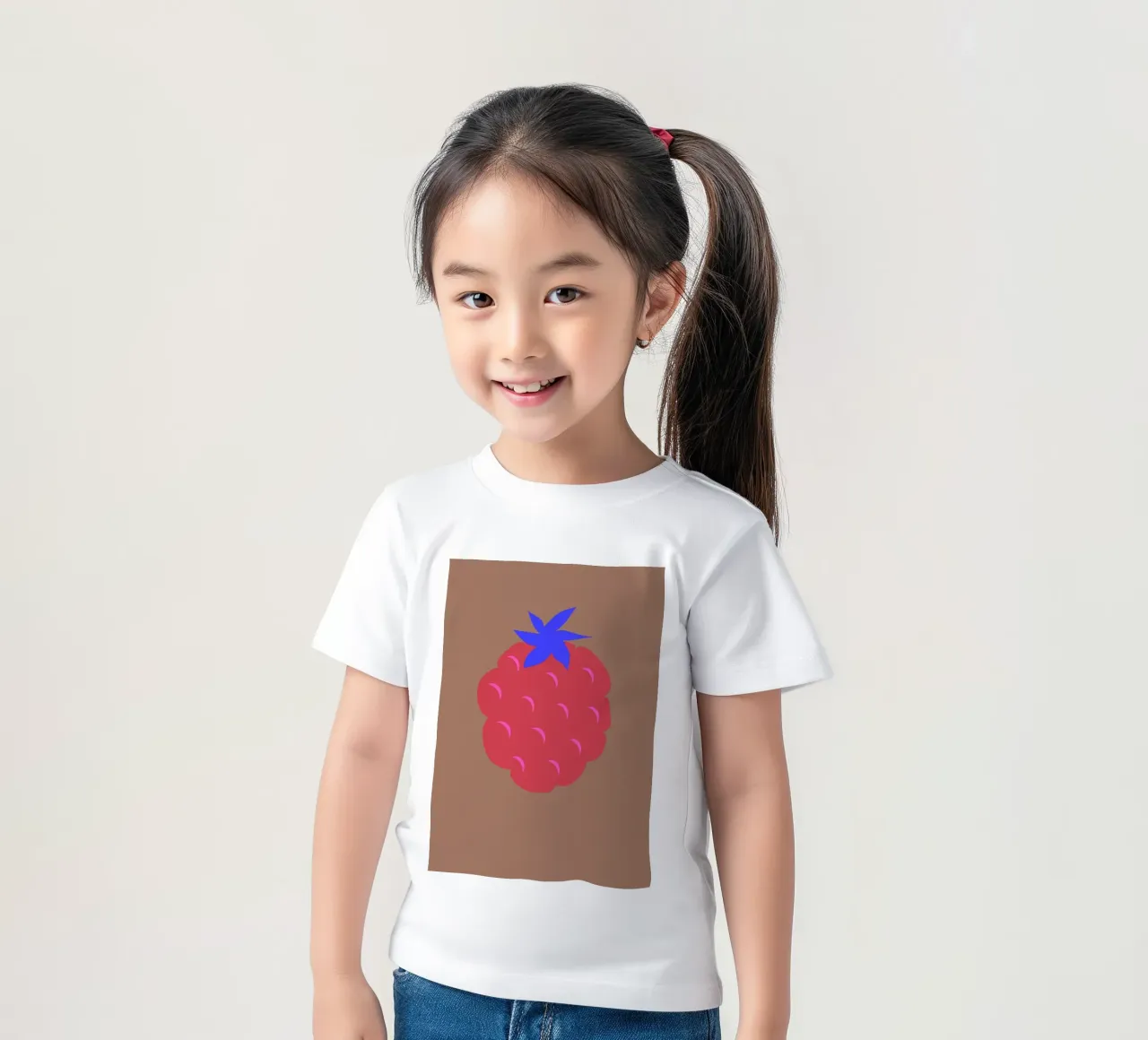 raspberry Kinder T-Shirt von FRICKE DESIGN
