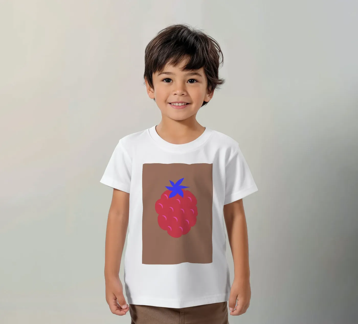 raspberry t-shirt bambini da FRICKE DESIGN