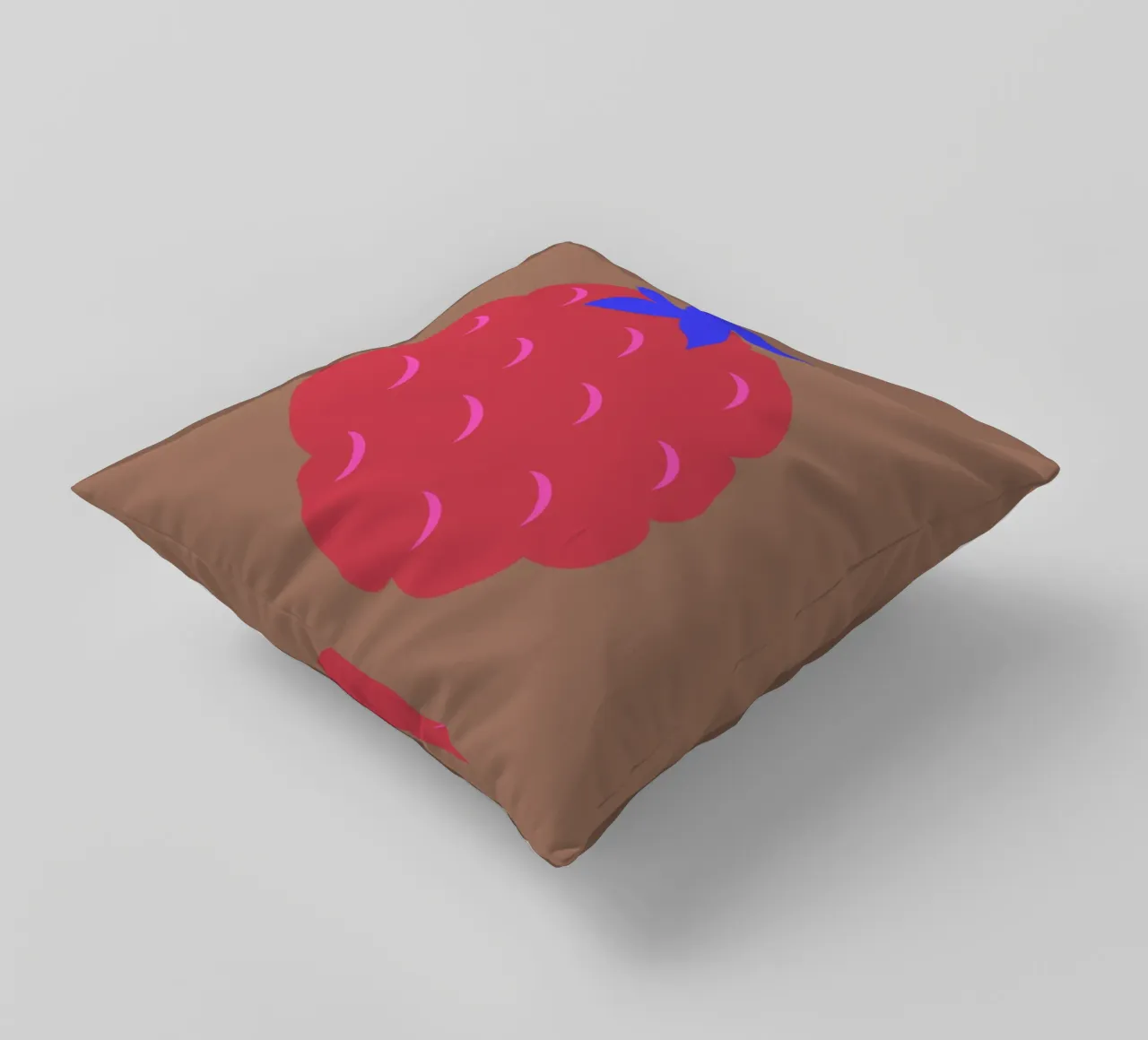 raspberry auf mocca-mousse. cuscino da FRICKE DESIGN