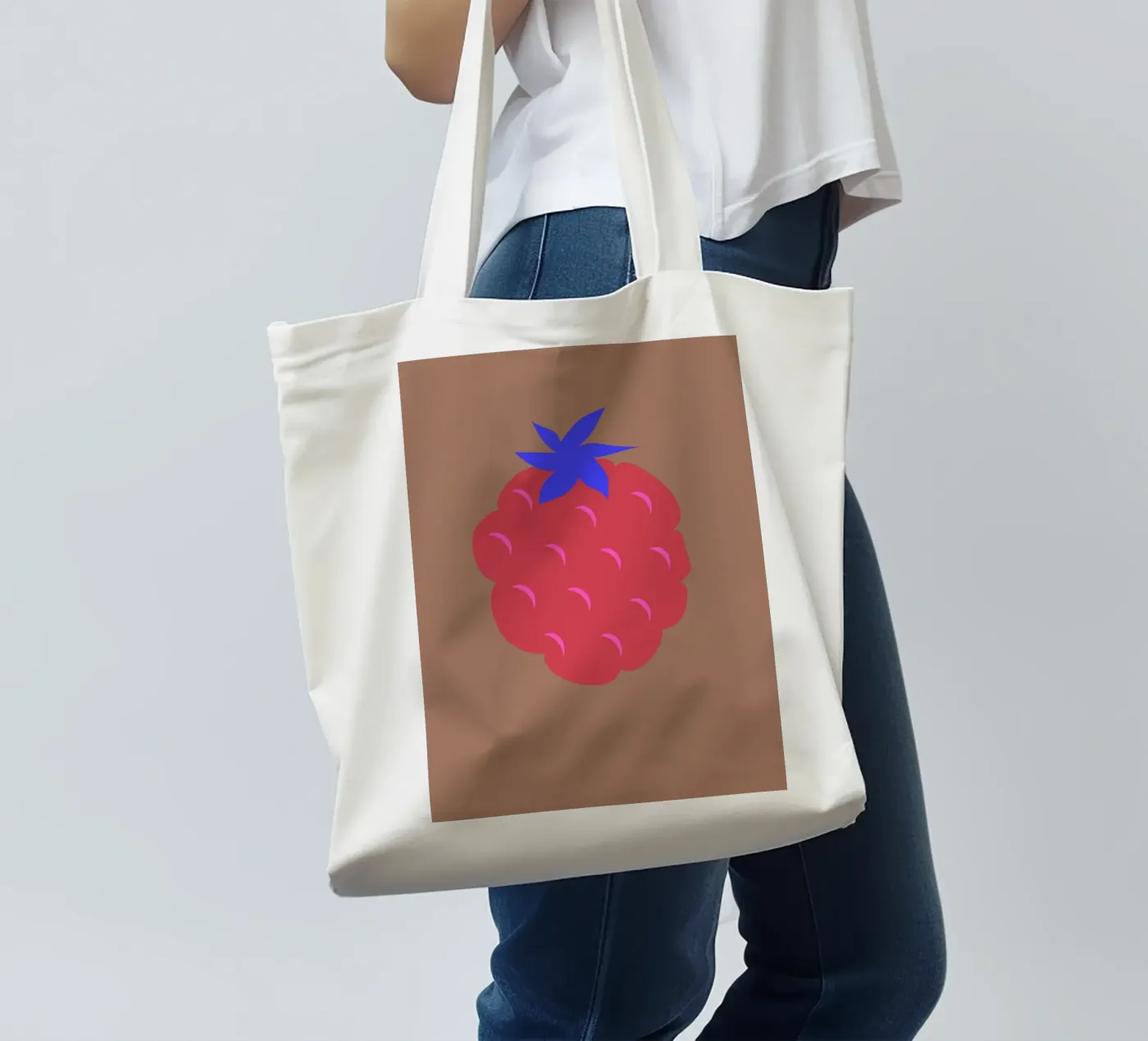 raspberry tote bag by FRICKE DESIGN