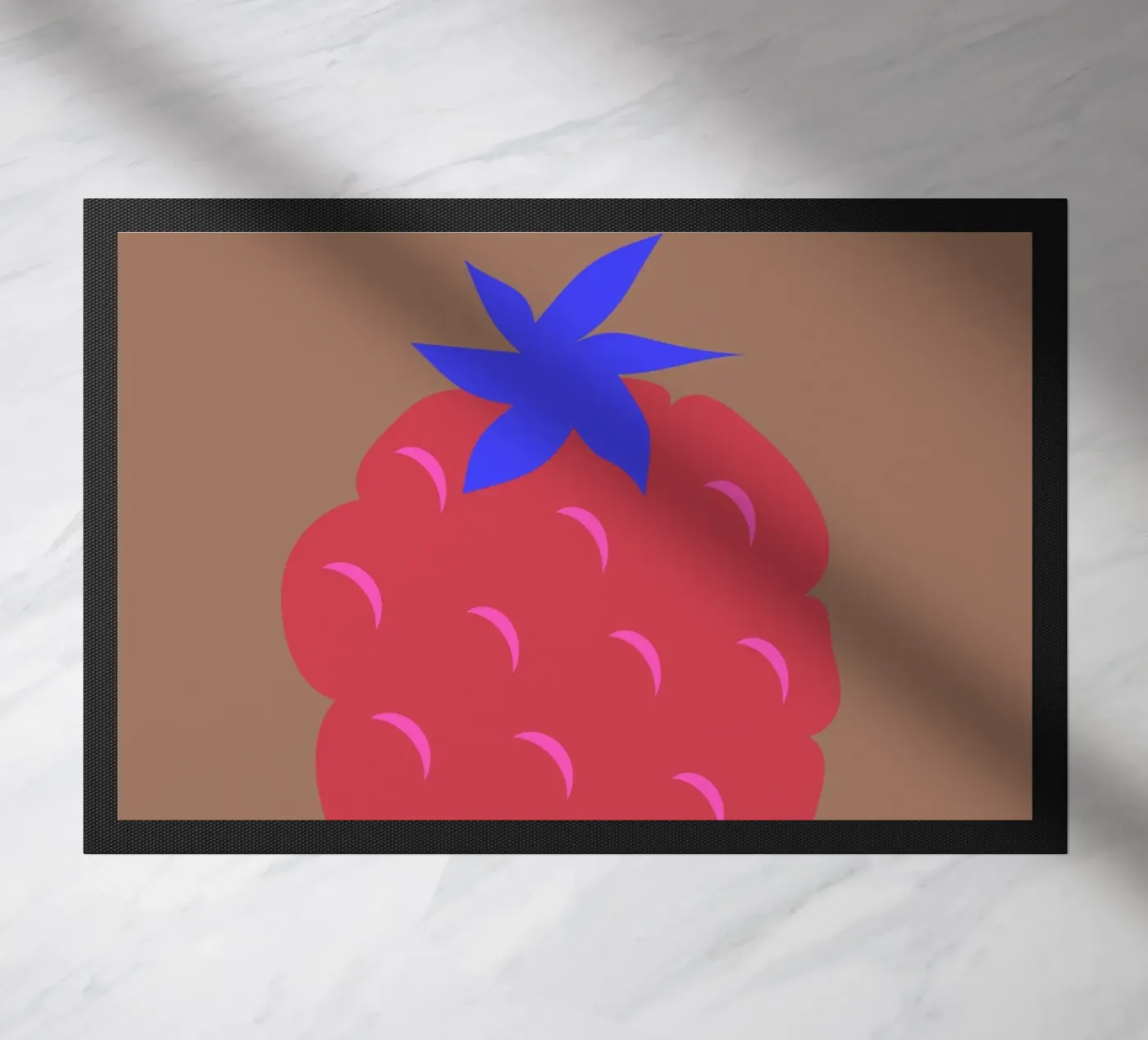 raspberry doormat by FRICKE DESIGN