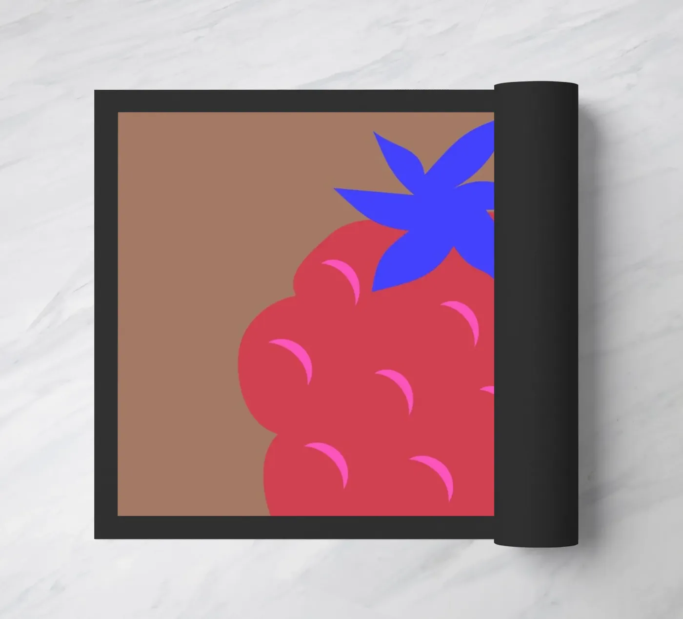 raspberry doormat by FRICKE DESIGN