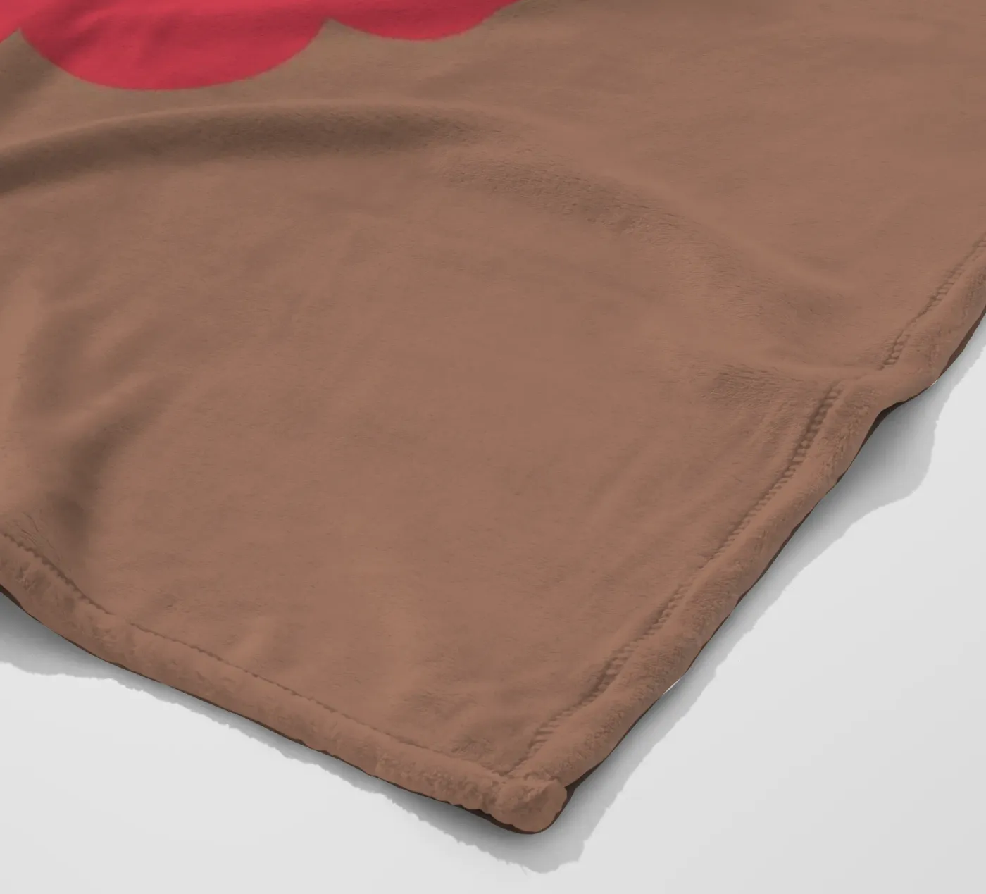 raspberry fleecedeken van FRICKE DESIGN