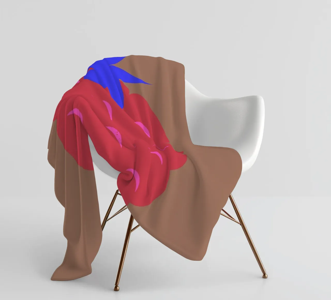 raspberry auf mocca-mousse. coperta in pile da FRICKE DESIGN