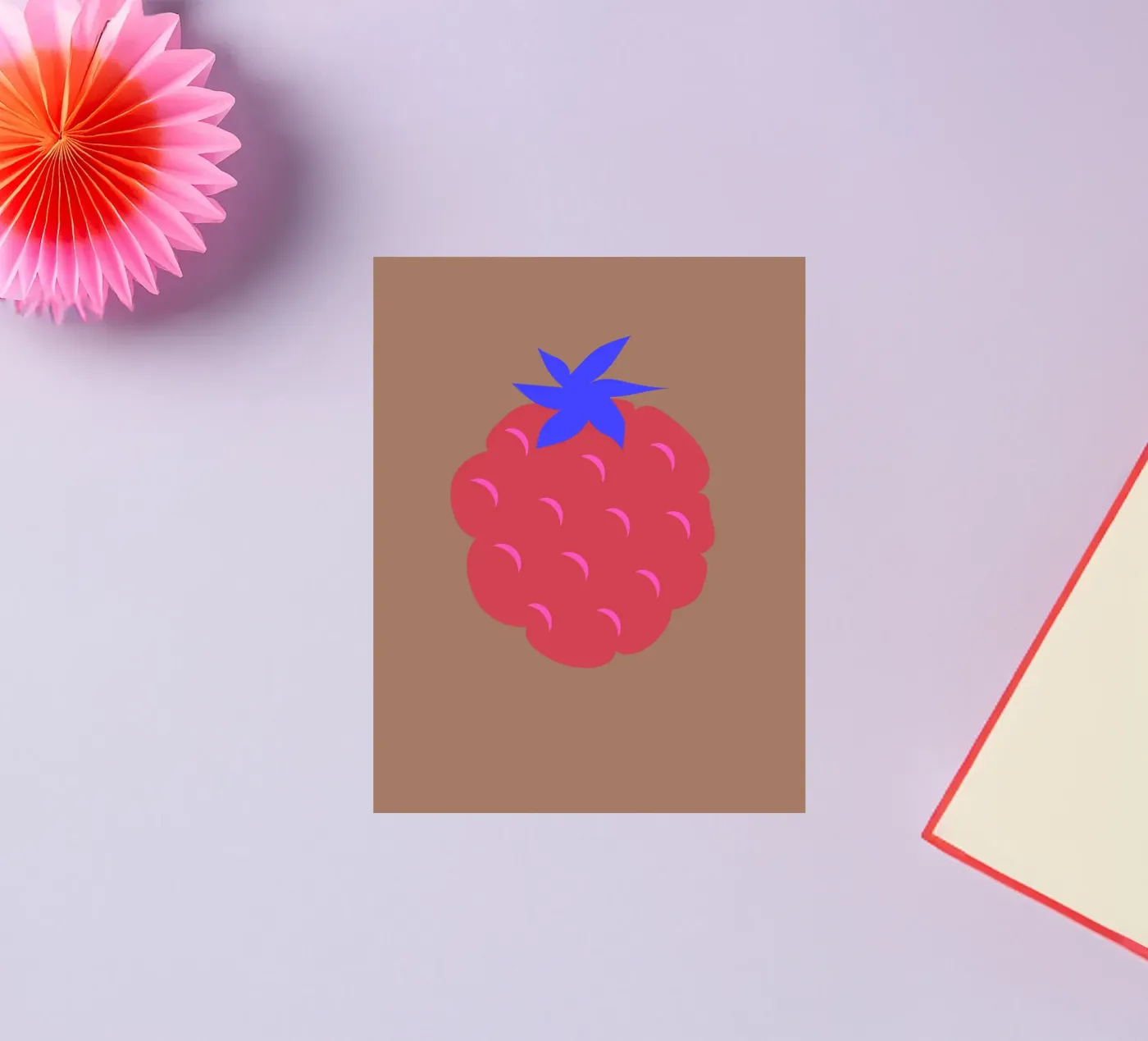 raspberry sticker van FRICKE DESIGN