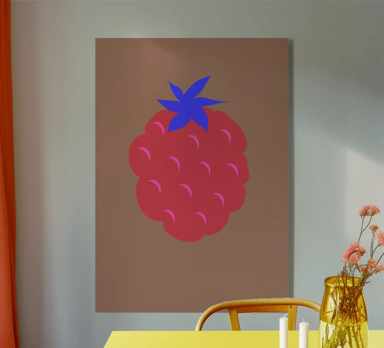 raspberry auf mocca-mousse. plexiglass da FRICKE DESIGN