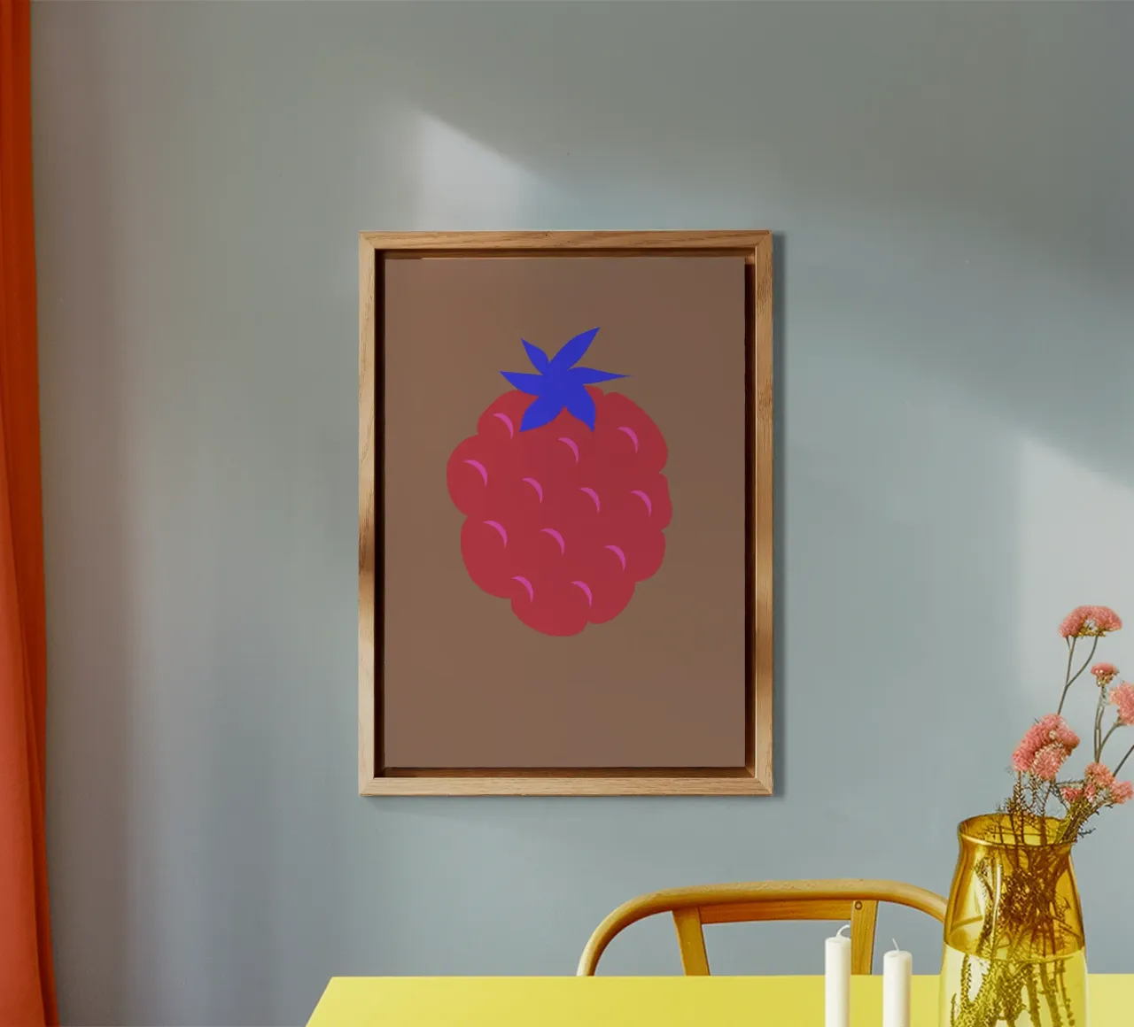 raspberry auf mocca-mousse. alluminio dibond da FRICKE DESIGN