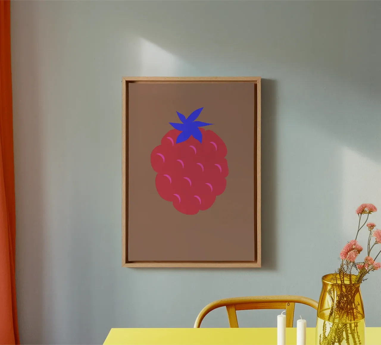 raspberry Leinwand von FRICKE DESIGN