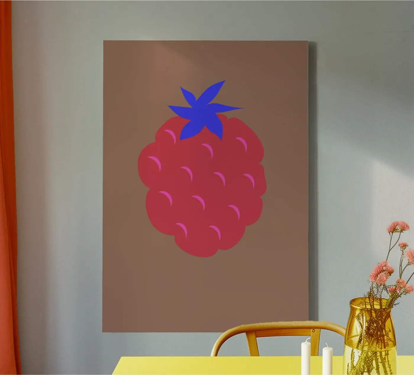 raspberry canvas by FRICKE DESIGN