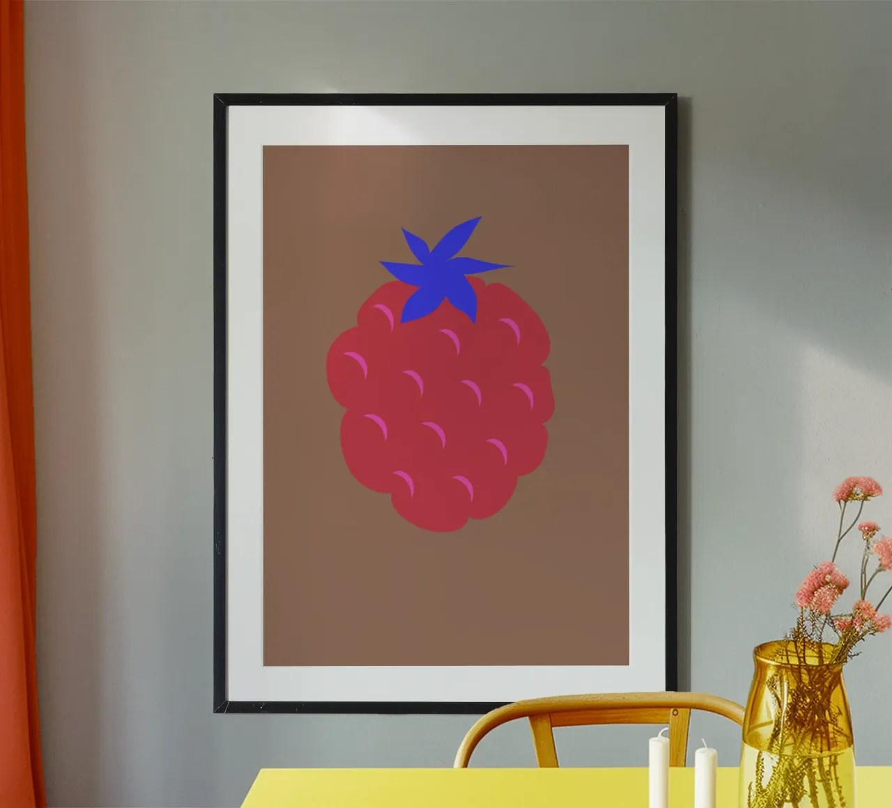 raspberry auf mocca-mousse. poster da FRICKE DESIGN
