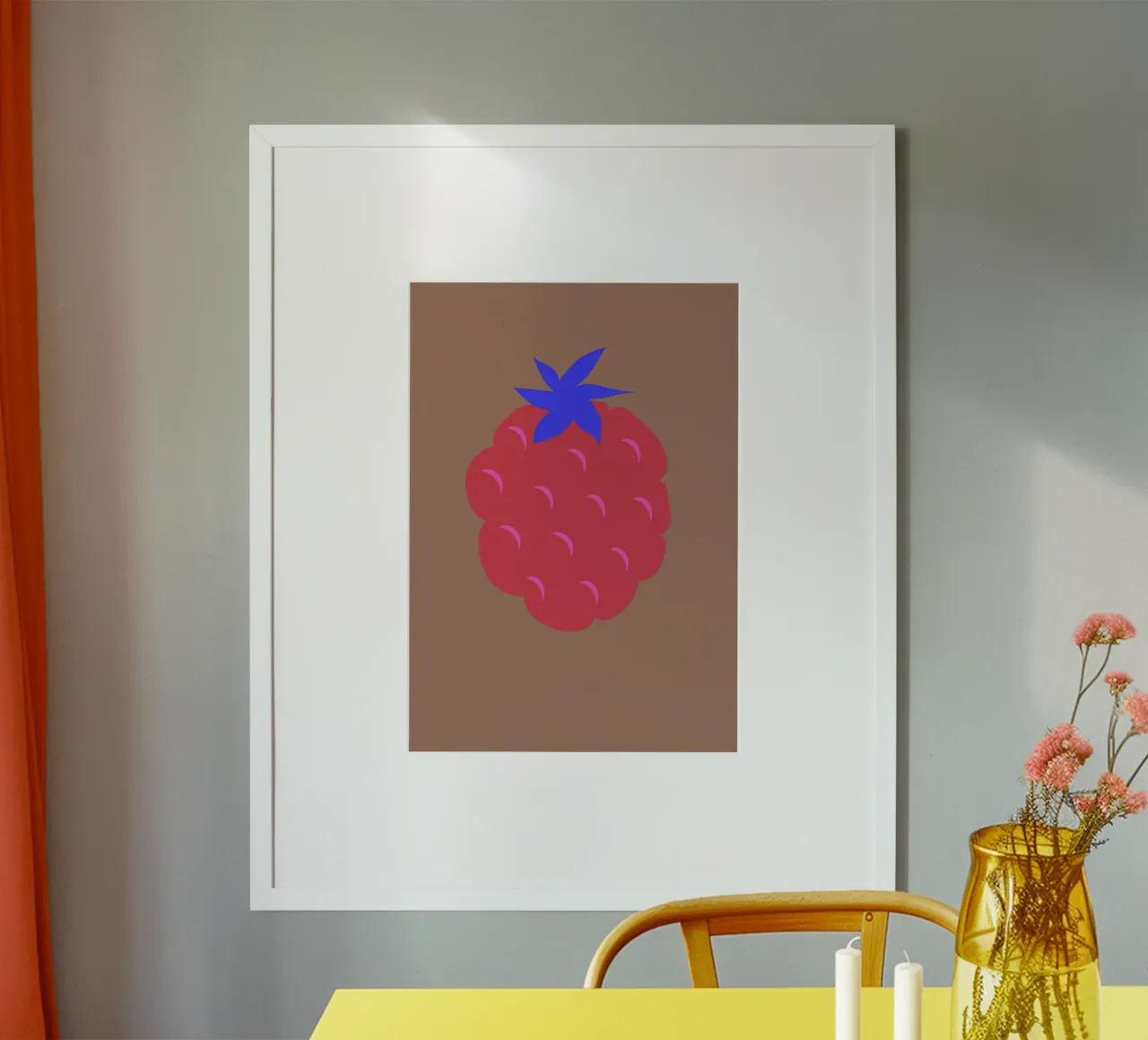 raspberry auf mocca-mousse. poster da FRICKE DESIGN