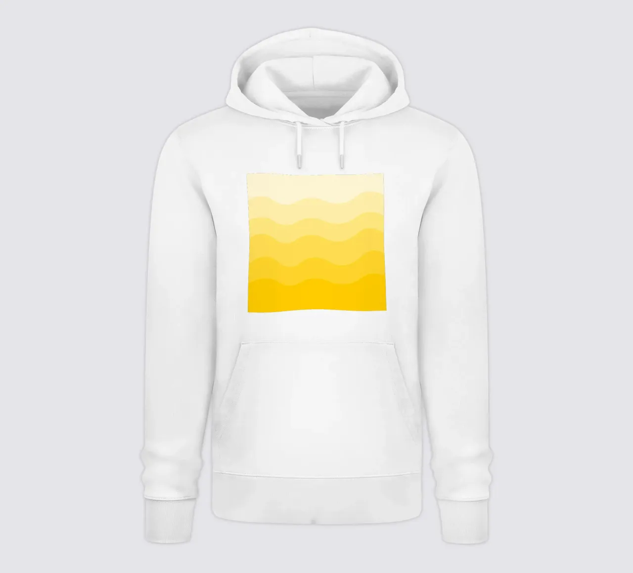 Yellow gradient design felpa con cappuccio da baobabprintstore
