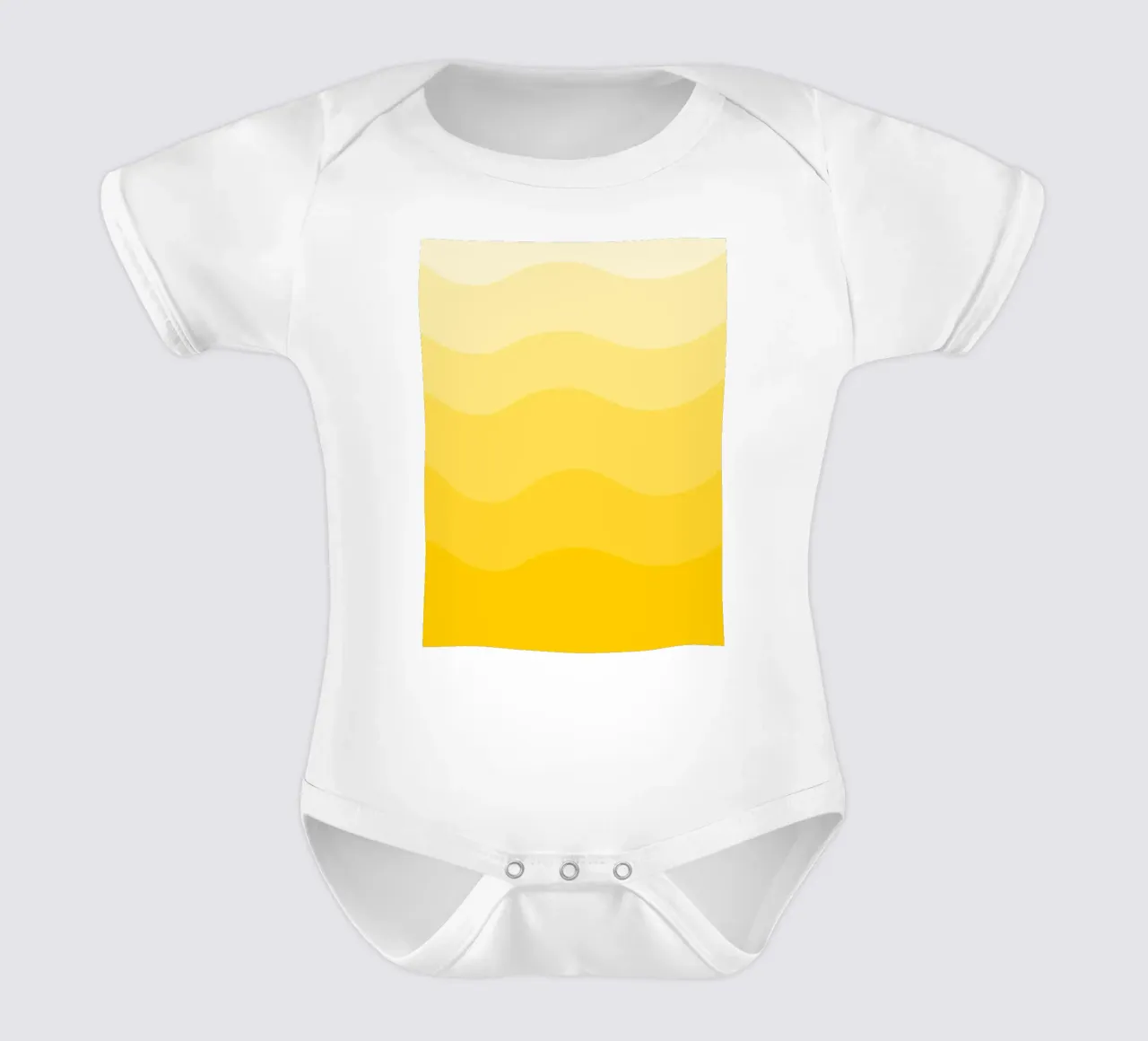 Yellow gradient design body neonato maniche corte da baobabprintstore