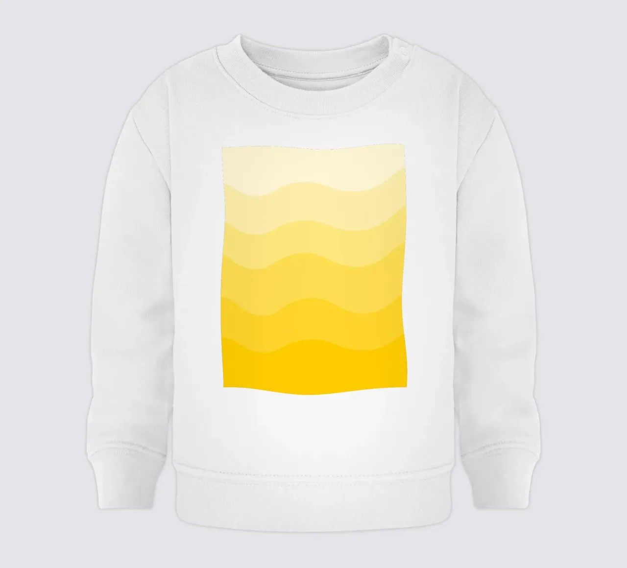 Yellow gradient design baby sweatshirt van baobabprintstore