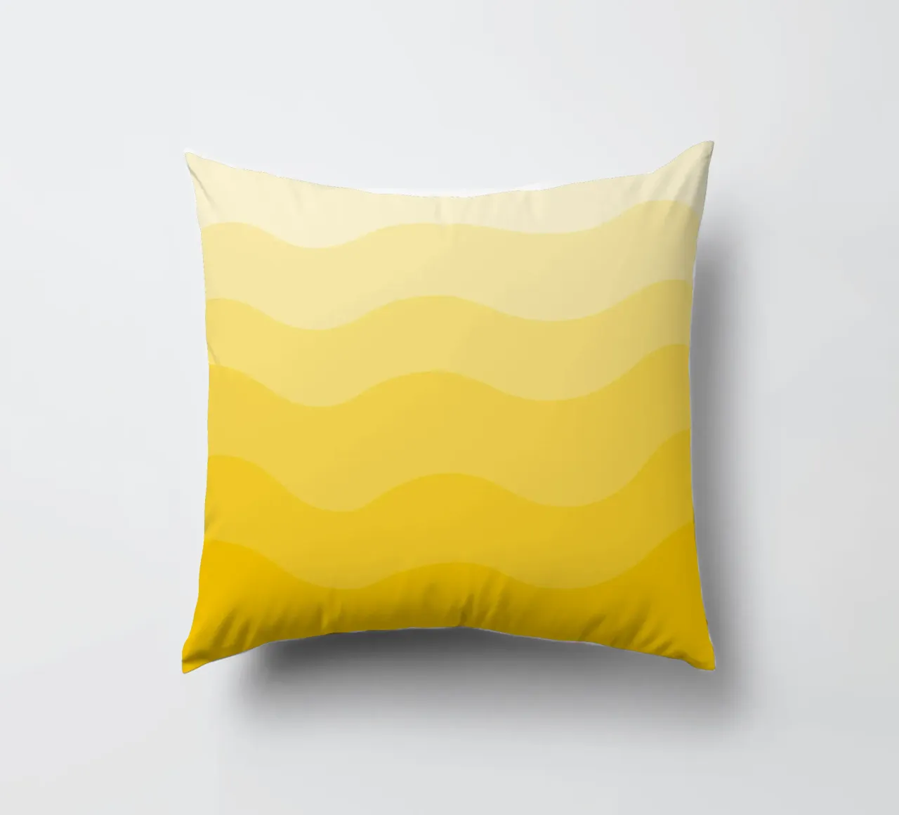 Yellow gradient design cuscino da baobabprintstore