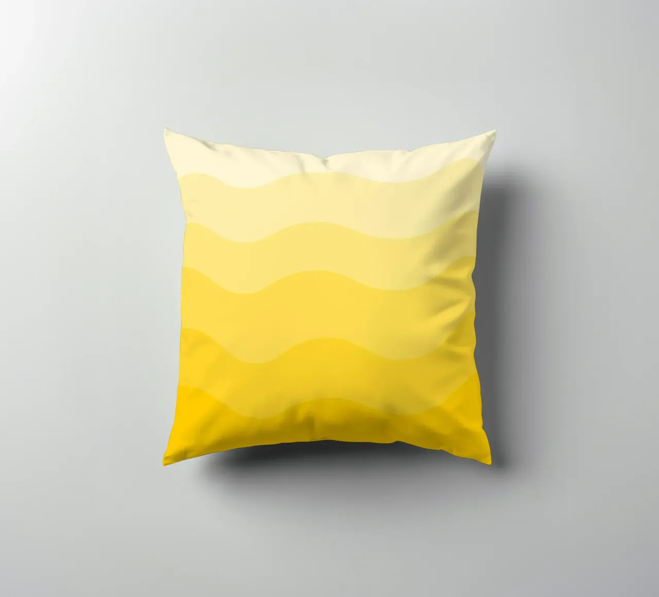 Yellow gradient design cuscino da baobabprintstore