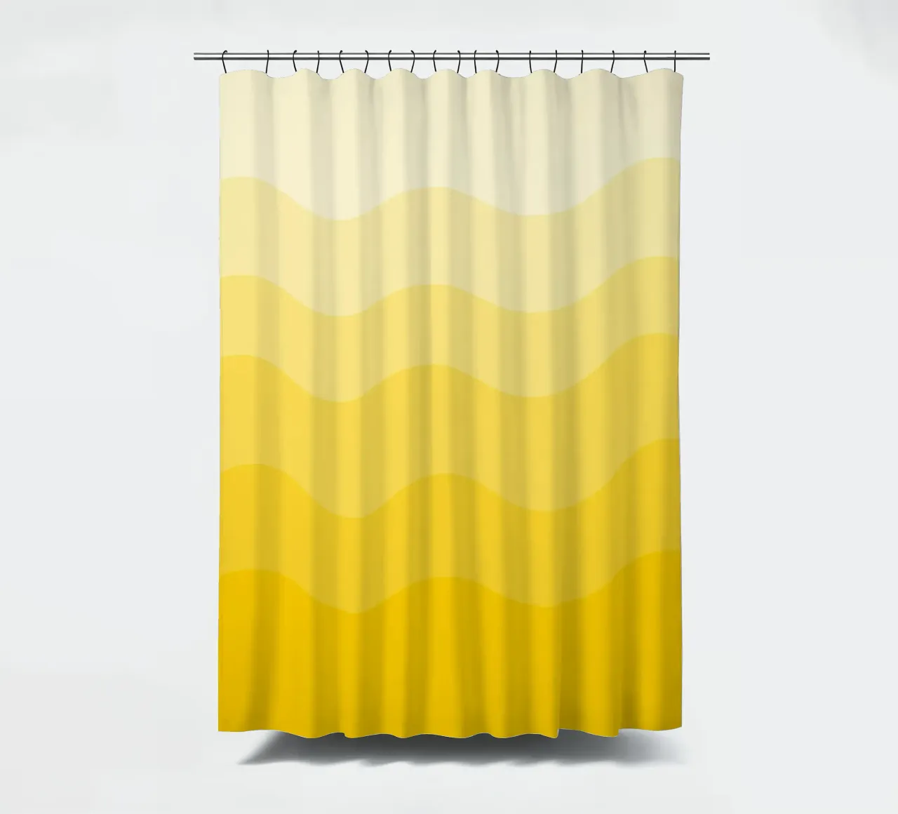 Yellow gradient design tenda da doccia da baobabprintstore