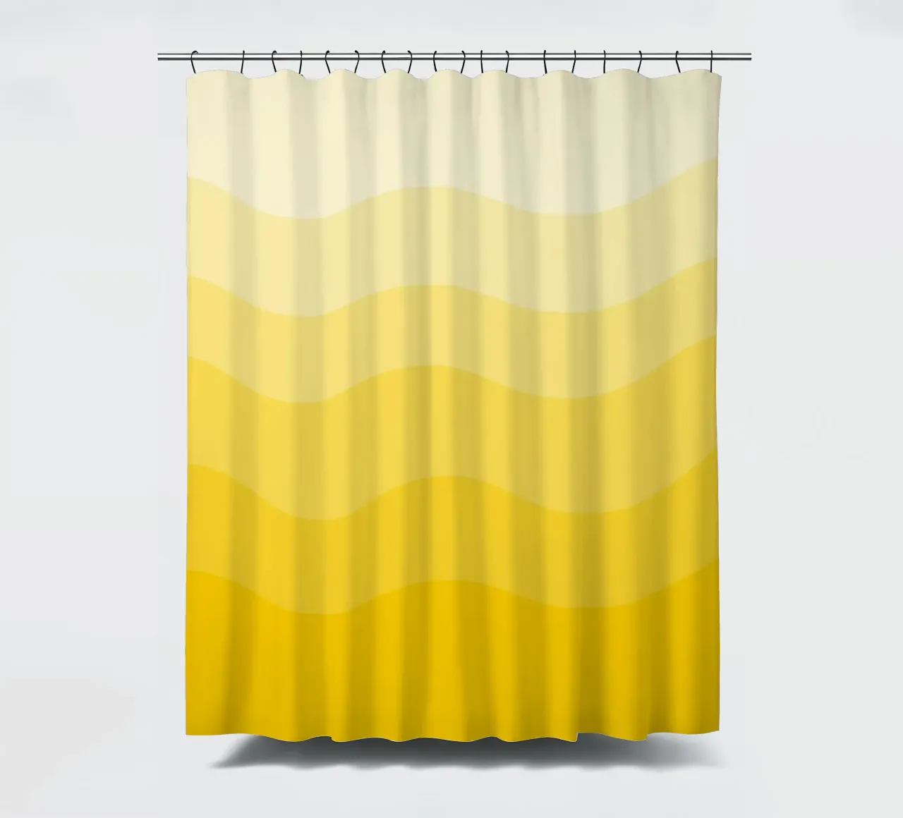 Yellow gradient design tenda da doccia da baobabprintstore