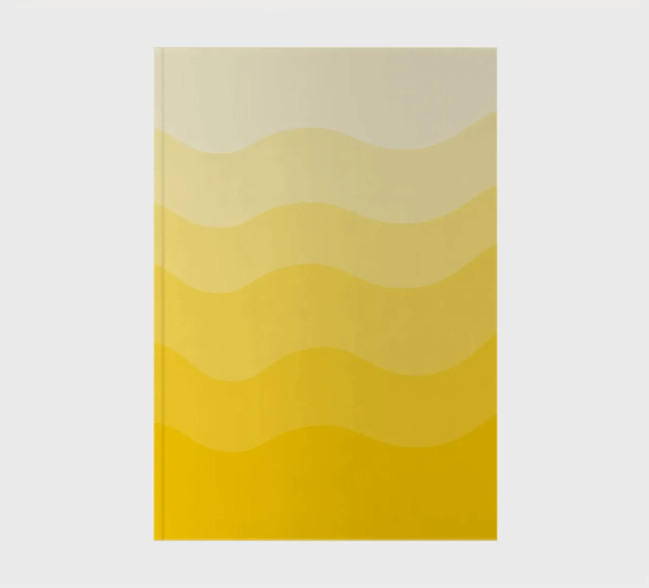 Yellow gradient design notebook by baobabprintstore