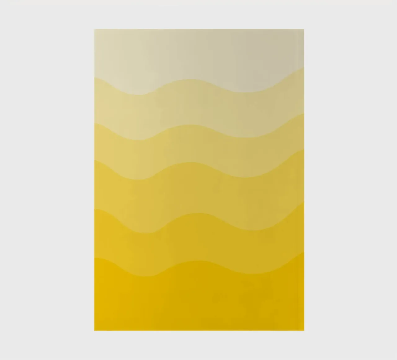 Yellow gradient design notebook by baobabprintstore