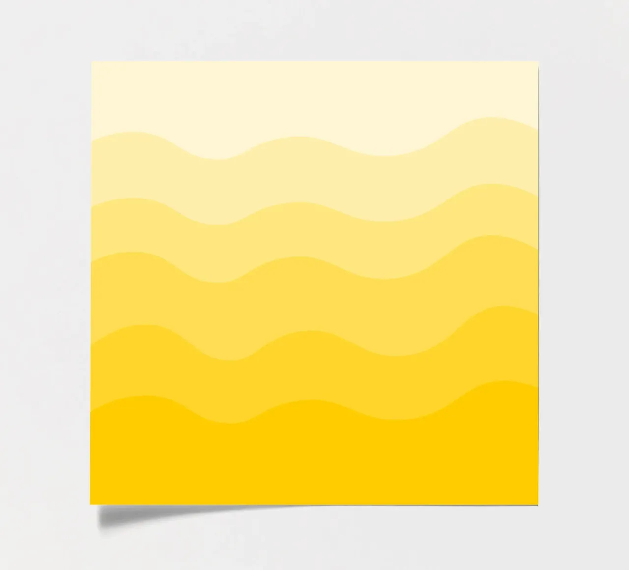 Yellow gradient design foglio adesivo da baobabprintstore