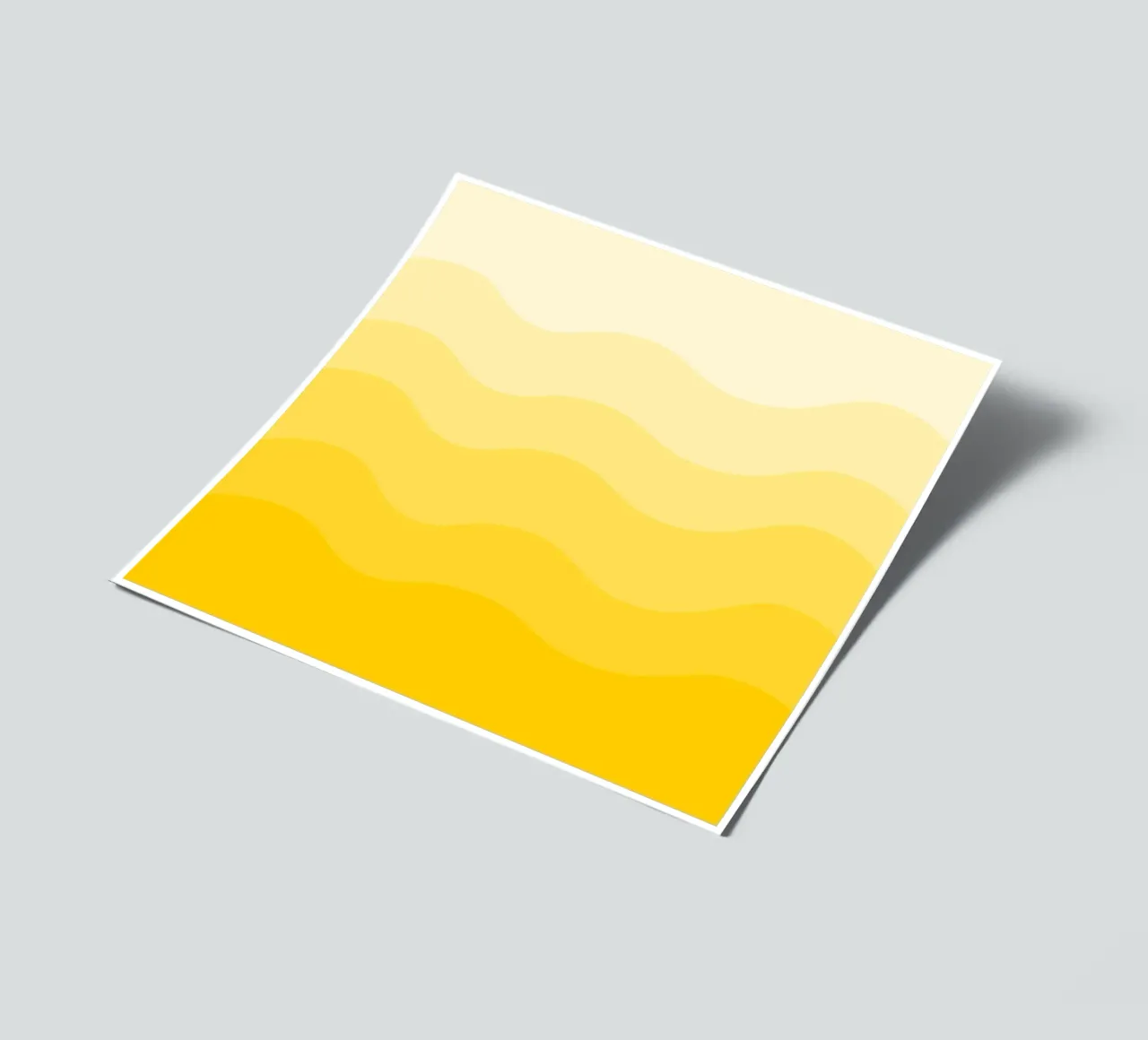 Yellow gradient design foglio adesivo da baobabprintstore