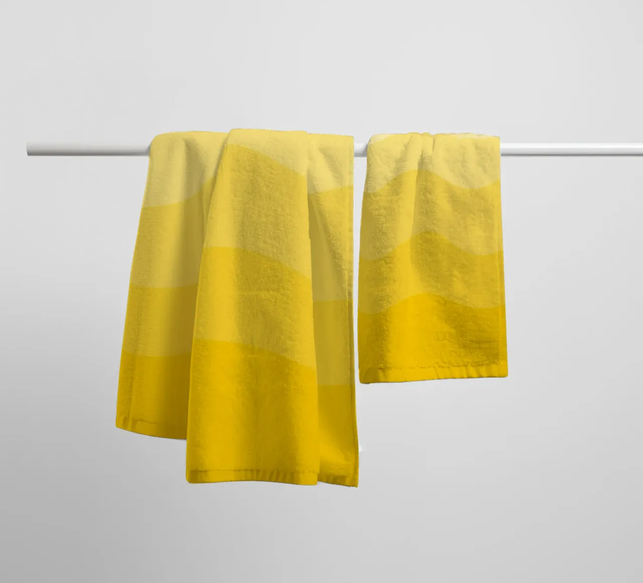 Yellow gradient design asciugamano da bagno da baobabprintstore