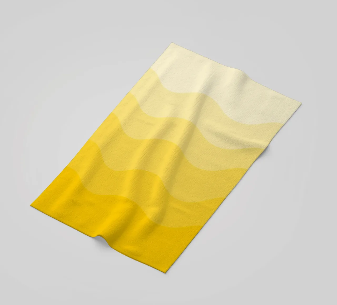 Yellow gradient design telo mare da baobabprintstore