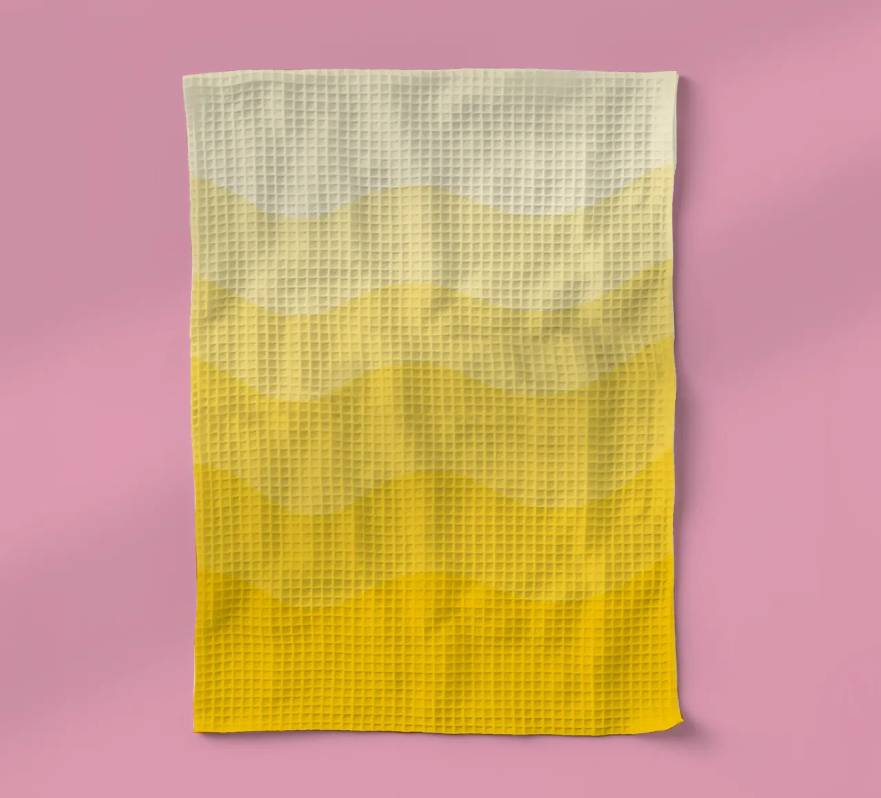 Yellow gradient design canovaccio da cucina da baobabprintstore