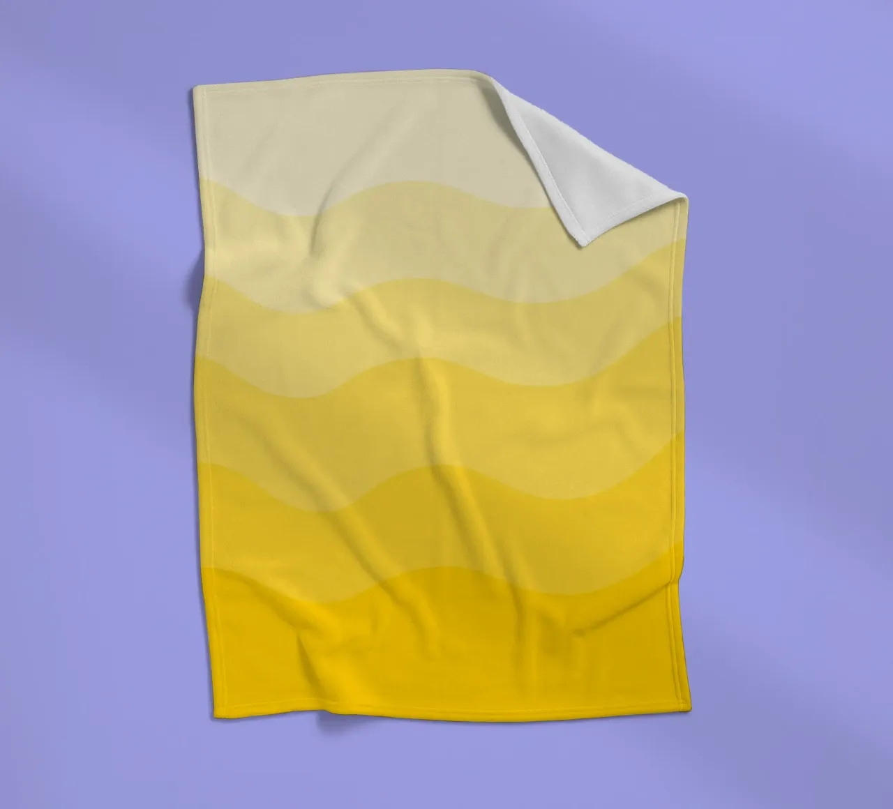 Yellow gradient design coperta in pile da baobabprintstore
