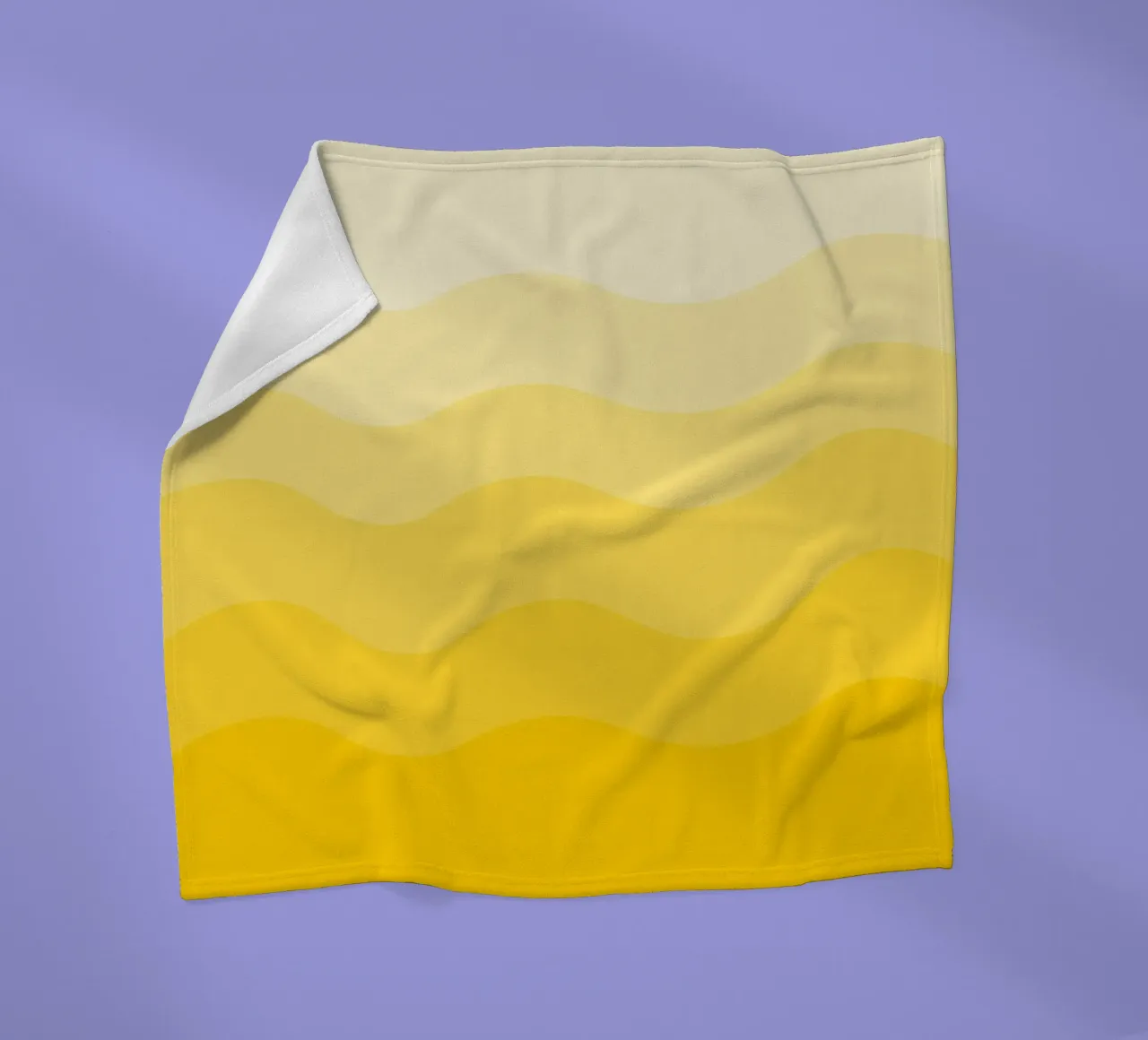 Yellow gradient design coperta in pile da baobabprintstore