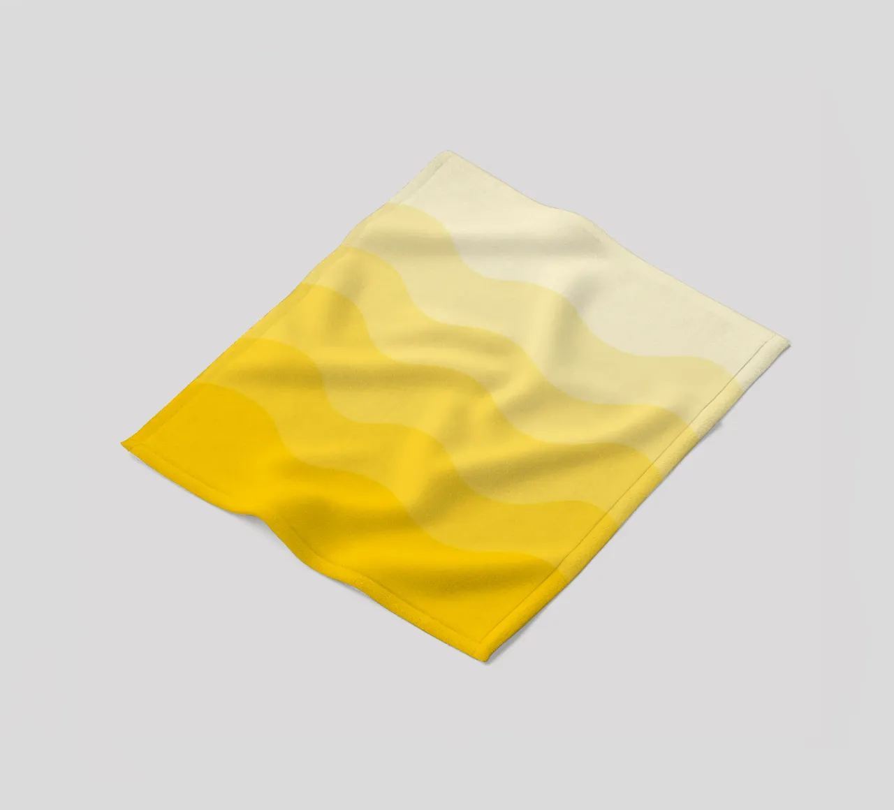 Yellow gradient design coperta in pile da baobabprintstore