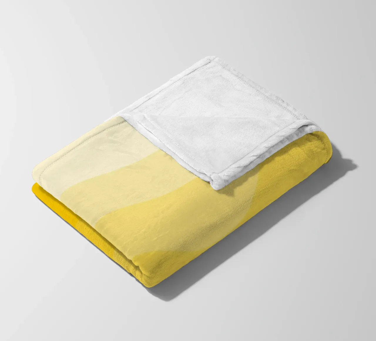 Yellow gradient design coperta in pile da baobabprintstore