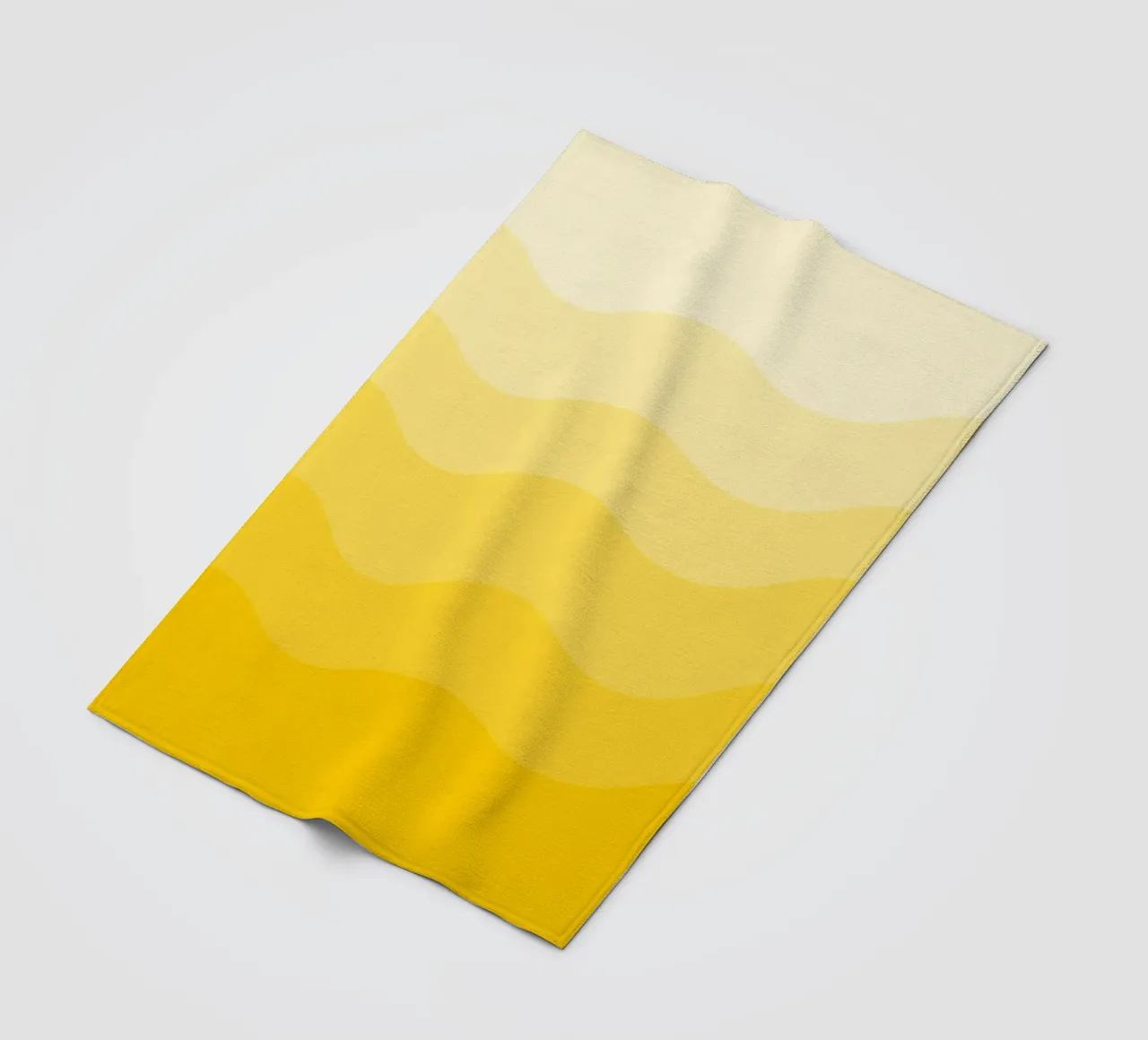 Yellow gradient design coperta in pile da baobabprintstore